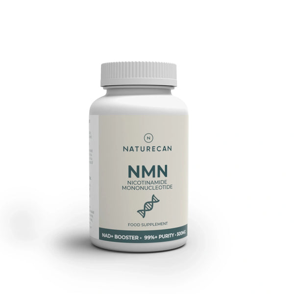 Naturecan NMN supplement bottle on a white background